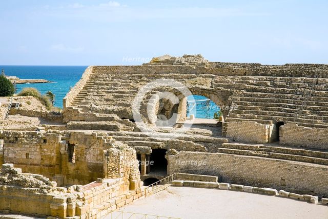 Roman amphitheatre, Tarragona, Catalonia, Spain, 2007. Creator: Samuel Magal.