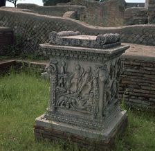 Roman altar showing Romulus and Remus, 3rd century