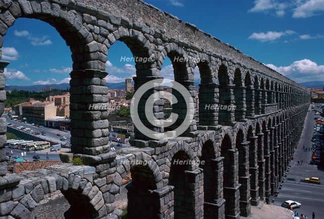 Roman Aqueduct, 1st century. Artist: Unknown