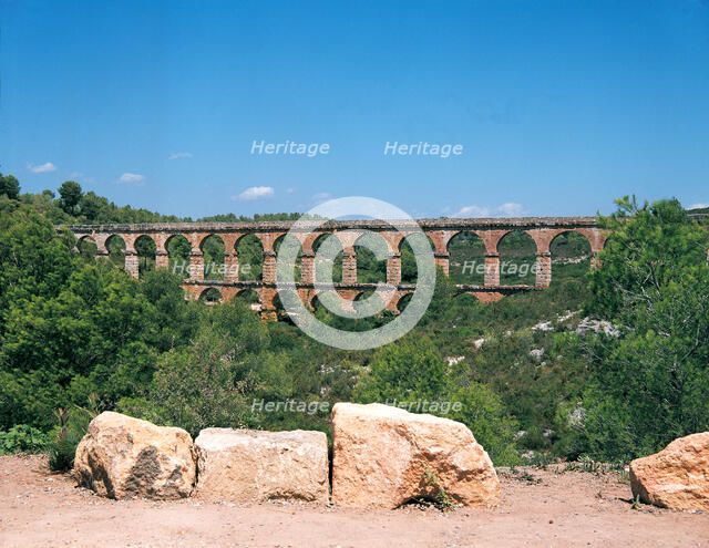Roman aqueduct in Tarragona, known as the Devil's Bridge. 1st century.
