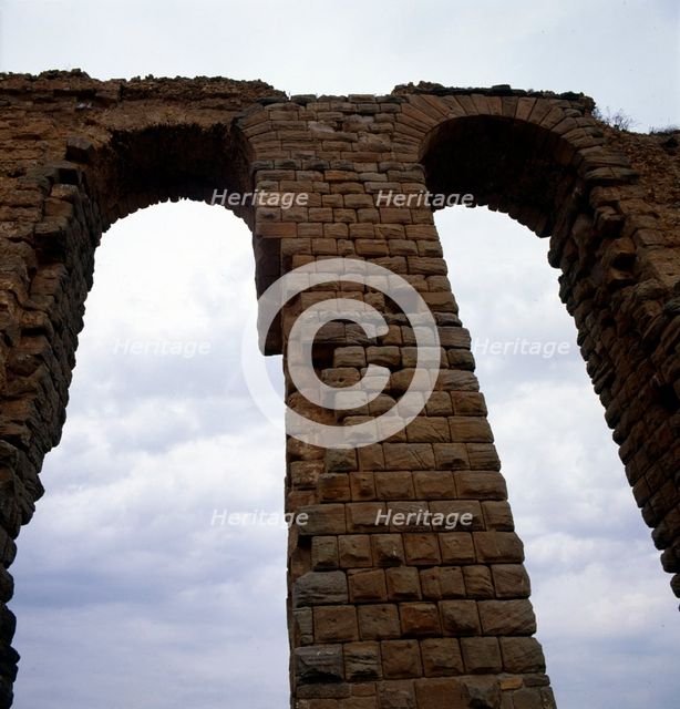 Roman Aqueduct, West of Tunis, c20th century. Artist: Unknown.