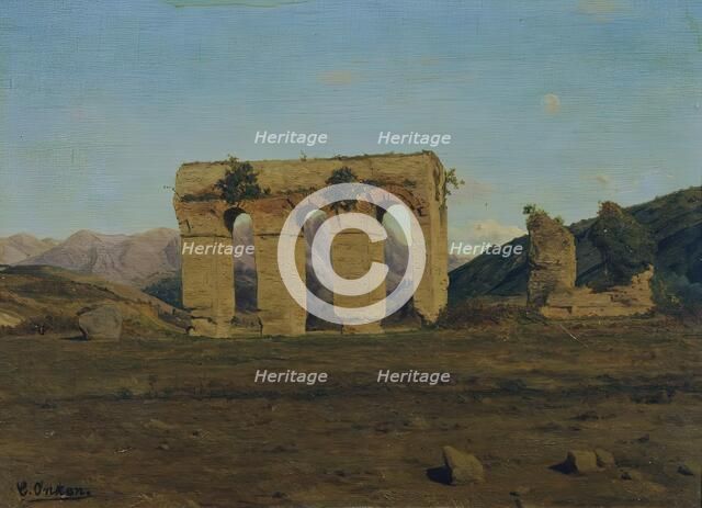 Roman aqueduct, undated. (c1900s) Creator: Karl Onken.