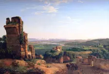 Roman aqueducts seen on the slopes of Saint Just c1790-1853. Artist: Jean Michel Grobon