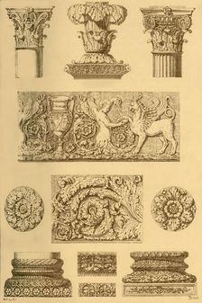 Roman architectural ornament and sculpture, (1898). Creator: P Burkhardt