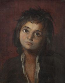 Roman boy. Study, late 19th century. Creator: Edvard Perseus