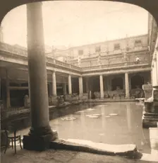 Roman Bath's, Bath, England 1900. Creator: Works and Sun Sculpture Studios