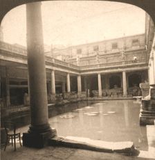 Roman Bath's, Bath, England 1900. Creator: Works and Sun Sculpture Studios