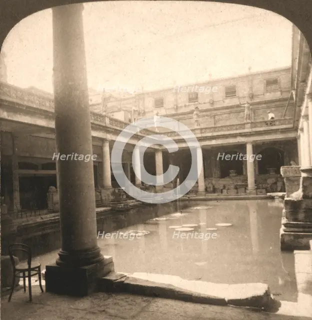 'Roman Bath's, Bath, England', 1900. Creator: Works and Sun Sculpture Studios.