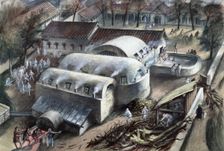 Roman baths at Cheapside, London, late 1st-2nd century. Creator: Unknown