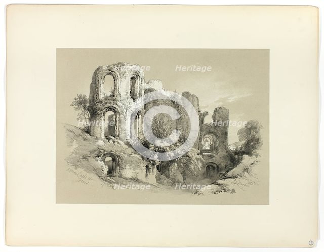 Roman Baths at Treves, from Picturesque Selections, 1860. Creator: James Duffield Harding.