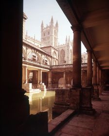 Roman Baths, Bath, Somerset, c1955. Creator: Arthur Charles Kirby Ware