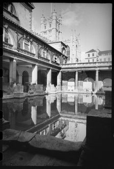 Roman Baths Museum, Abbey Churchyard, Bath, Somerset, c1955-c1980. Creator: Ursula Clark