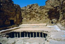 Roman Baths showing a hypocaust., c.4th century BC