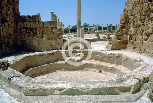 Roman Baths with Gymnasium beyond,  c.4th century BC. Artist: Unknown