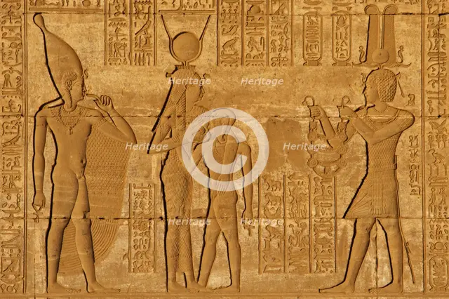 Roman Birth House of Mammisi, Temple complex, Dendera, Egypt, 68-117 AD.  Creator: Unknown.