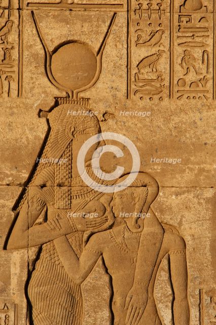 Roman Birth House of Mammisi, Temple complex, Dendera, Egypt, 68-117 AD.  Creator: Unknown.