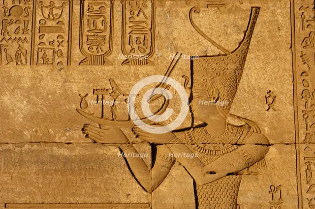 Roman Birth House of Mammisi, Temple complex, Dendera, Egypt, 68-117 AD.  Creator: Unknown.