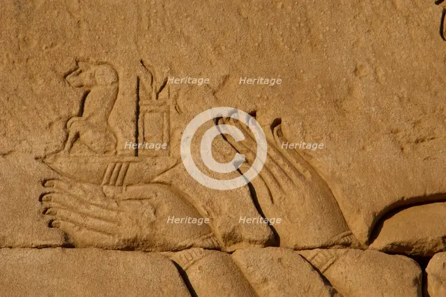 Roman Birth House of Mammisi, Temple complex, Dendera, Egypt, 68-117 AD.  Creator: Unknown.
