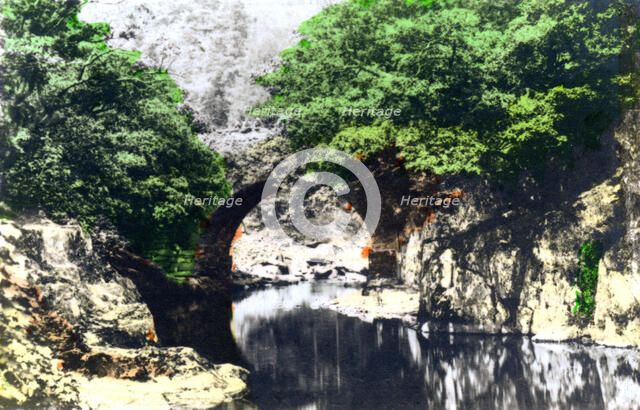Roman bridge at Bettws-y-Coed, Gwynedd, 1926.Artist: Cavenders Ltd