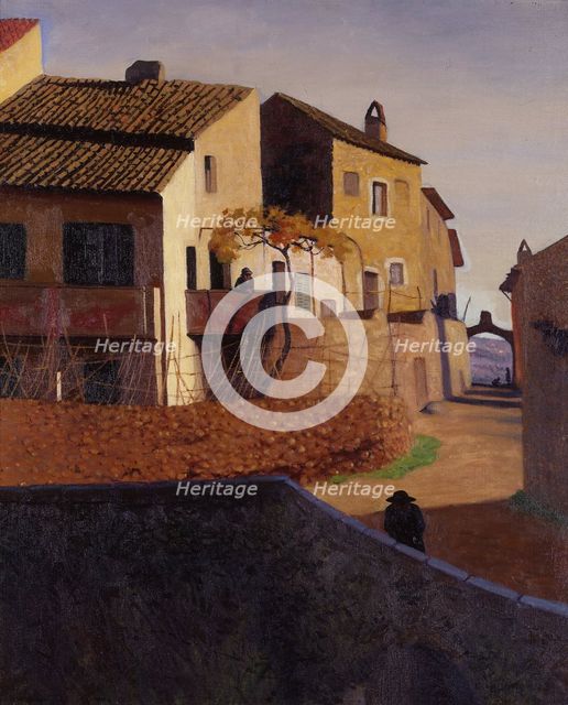 Roman bridge in Cagnes, 1923. Creator: Vallotton, Felix Edouard (1865-1925).