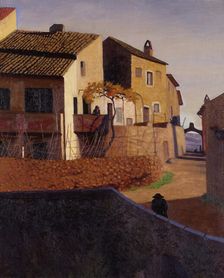 Roman bridge in Cagnes, 1923. Creator: Vallotton, Felix Edouard (1865-1925)