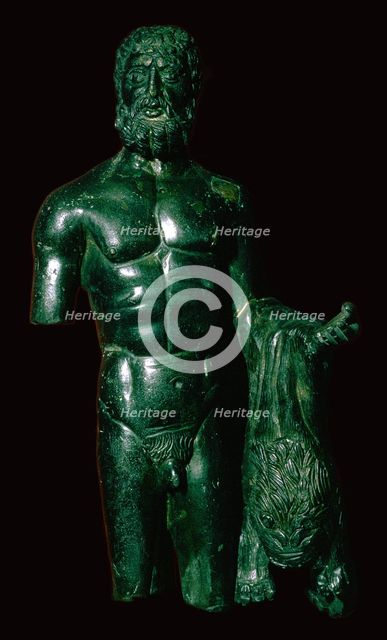 Roman bronze of Hercules. Artist: Unknown