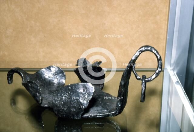 Roman bronze horse-shoes or 'Hippo-sandals', Rheims Museum, c1st-2nd century. Artist: Unknown.