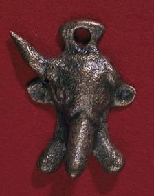 Roman bronze phallic amulet, 2nd century