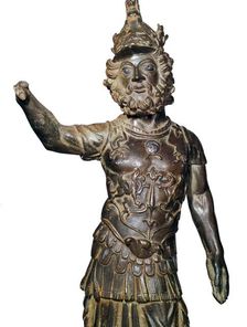 Roman bronze statuette of the god Mars, 2nd century