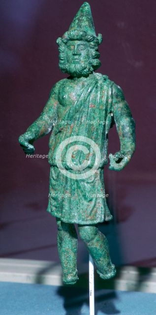 Roman bronze statuette of Vulcan found at Rainesse Farm, Catterick, Yorkshire. Artist: Unknown