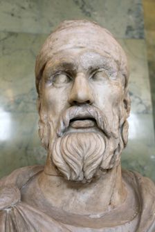 Roman bust of a Dacian tarabostes (nobleman), early 2nd century