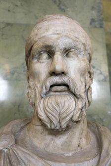Roman bust of a Dacian tarabostes (nobleman), early 2nd century