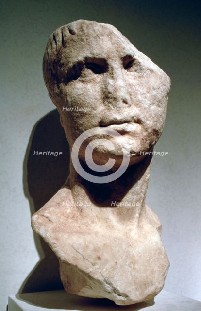 Roman bust, possibly of Agrippa. Artist: Unknown