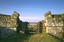 Roman gateway through Hadrian's Wall at Milecastle 37, Northumberland, 1994. Artist: Paul Highnam