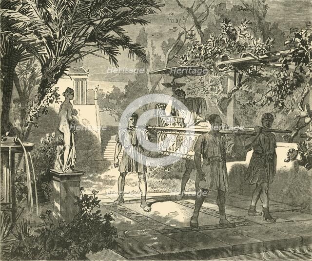 'Roman Garden Scene', 1890.   Creator: Unknown.