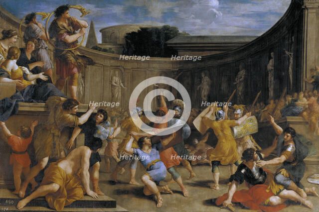Roman gladiators. Artist: Romanelli, Giovanni Francesco (1610-1662)