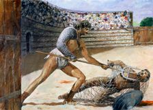 Roman Gladiators, c3rd century, (c1990-2010). Artist: Ivan Lapper