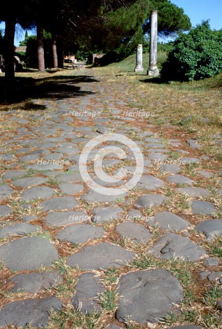 Roman decumanus. Artist: A Lorenzini