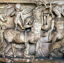 Roman depiction of a centaur in a Bacchic procession, 2nd century