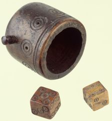 Roman dice set. Creator: Unknown