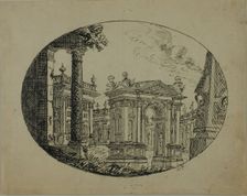 Roman Edifices, n.d. Creator: Unknown