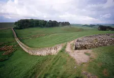 Roman Fort at Housestead Wall, looking eastwards, Northumberland, c20th century. Artist: CM Dixon