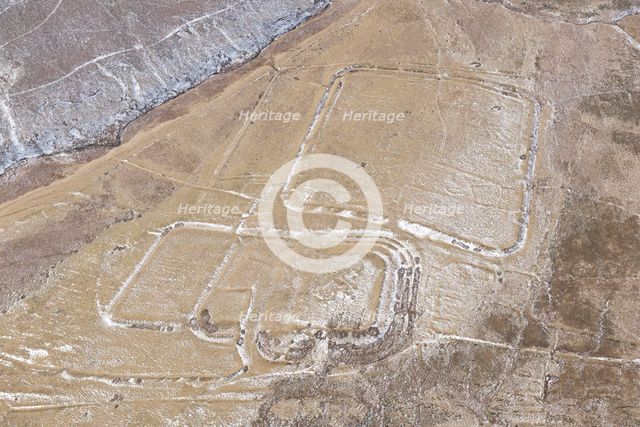 Roman fort, fortlets, camps and a medieval settlement and chapel, Chew Green, Northumberland, 2015. Creator: Historic England.
