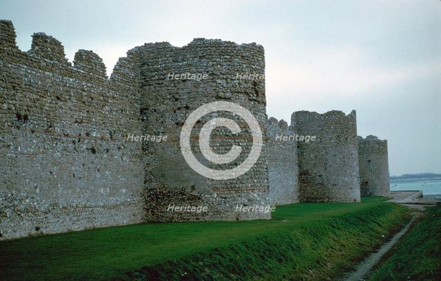 Roman fort of the Saxon shore, 3rd century. Artist: Unknown