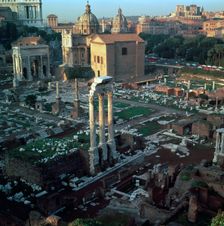 Roman forum seen from the Palatine hill, 5th century BC