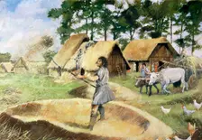 Roman farming, c3rd century, (1990-2010). Artist: Ivan Lapper