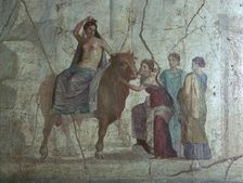 Roman fresco of Europa and the bull. Creator: Unknown