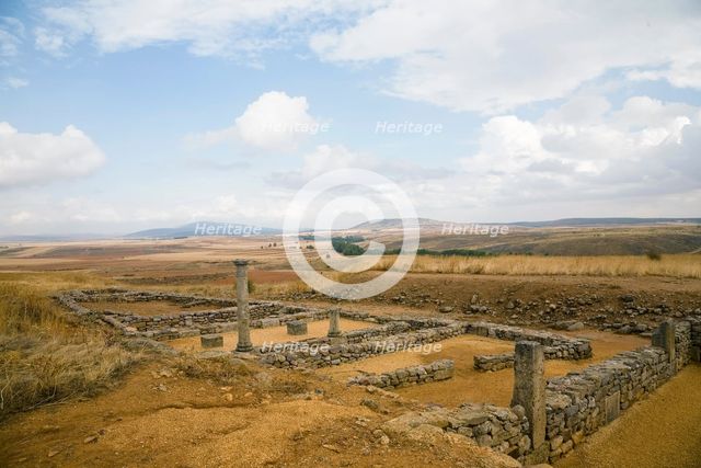 Roman houses in Numantia (Numancia), Spain, 2007. Creator: Samuel Magal.