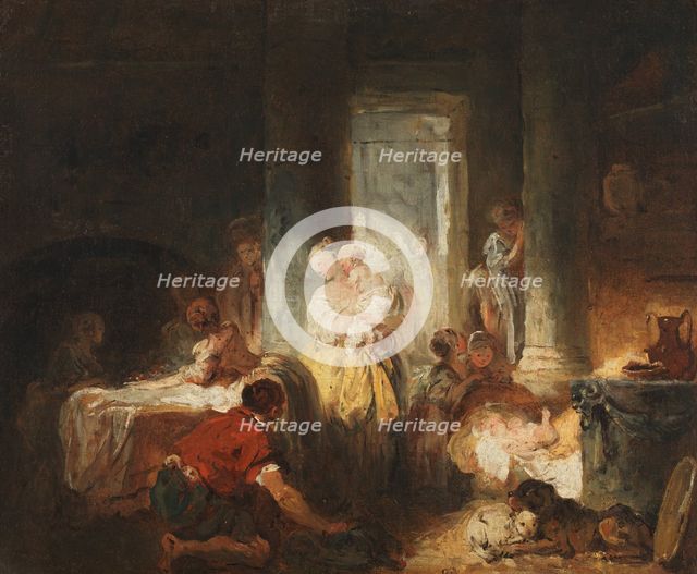 Roman Interior, ca. 1760. Creator: Jean-Honore Fragonard.
