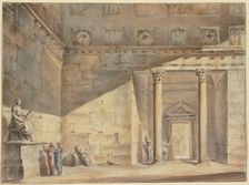 Roman interior, c1756-1760. Creator: Georges François Blondel